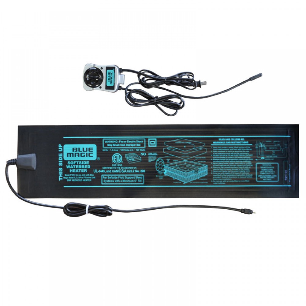 Blue Magic Softside Waterbed Mattress Low Watt Heater